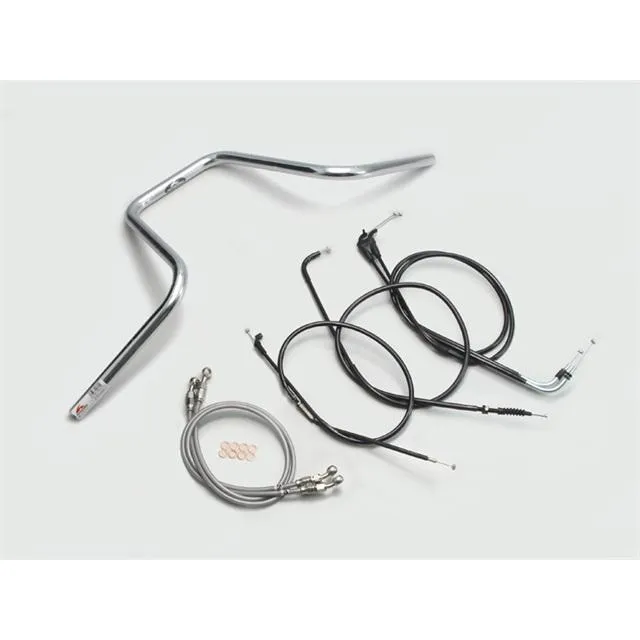 要納期確認 HURRICANE ハリケーン ストリートハンガー ハンドルSET XJR400R(01~07 RH02J) クロームメッキ H303-015C