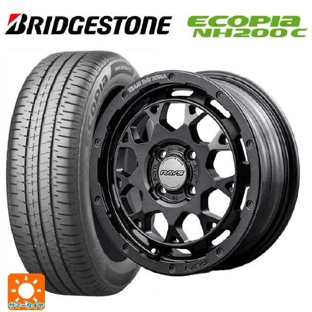 送料無料 サマータイヤホイールセット 165/60R15 77H ブリヂストン エコピア NH200C 正規品 レイズ チームデイトナ M9+ スペッ