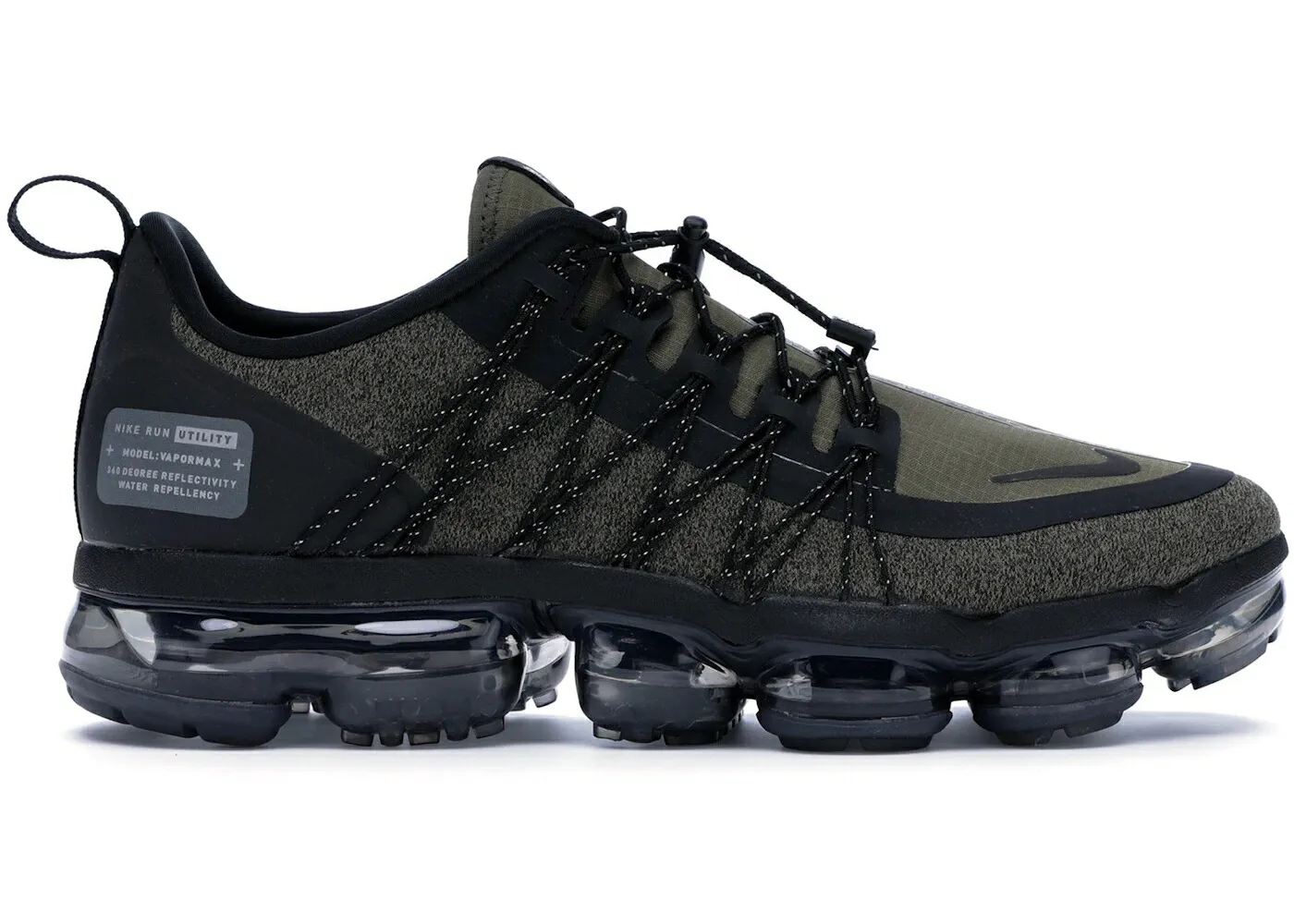 ナイキ ラン オリーブ 銀色 シルバー エアヴェイパーマックス スニーカー メンズ NIKE AIR VAPORMAX RUN UTILITY MEDIUM OLIVE / MEDIUM OLIVE REFLECT SILVER