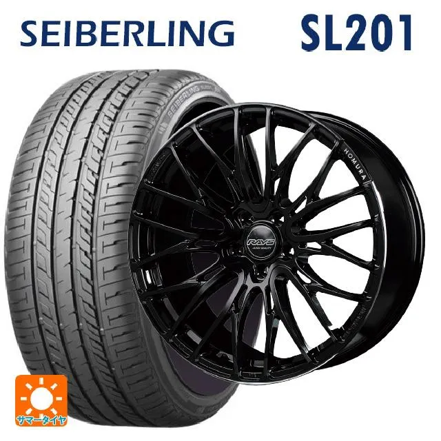 送料無料 サマータイヤホイールセット 245/40R20 95W セイバーリング セイバーリング SL201(ブリヂストン工場生産） レイズ ホムラ2