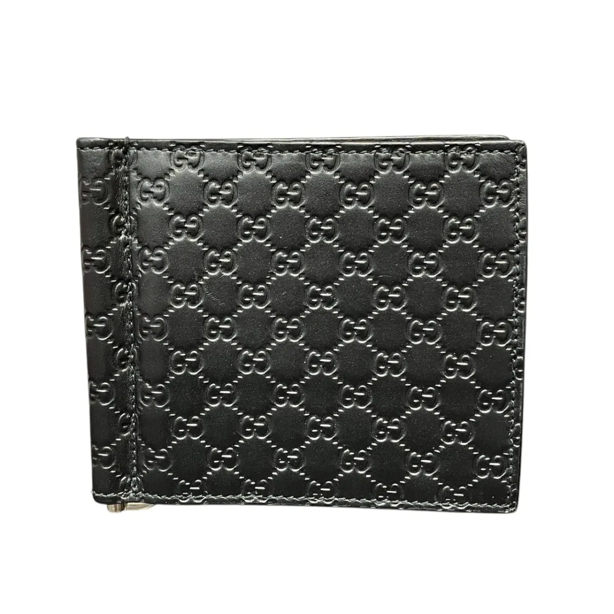 グッチ GUCCI 二つ折り財布 GGエンボス シマ レザー 544473 送料無料 【中古】