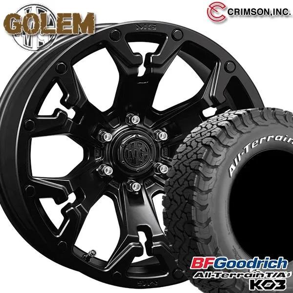 サマータイヤ ホイール4本セット 265/70R17インチ 6H139.7 CRIMSON クリムソン MGゴーレム MB BF グッドリッチ オールテレーン T/A KO3 ホワイトレター