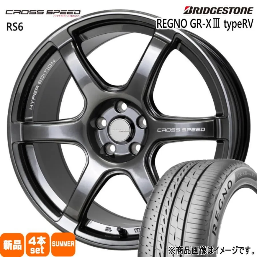アルファード ヴェルファイア  ブリヂストン 235/50R18 101V XL REGNO GR-X3 type RV 夏用 サマータイヤ CROSS SPEED RS6
