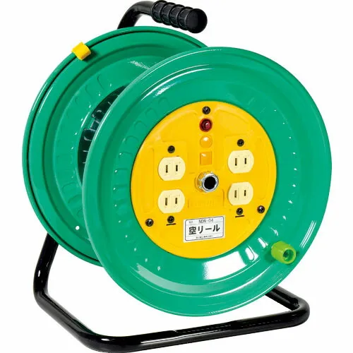 NICHIDO ( 日動工業 ) 空リール 100V コンセント4個付 ( NDN-04 )