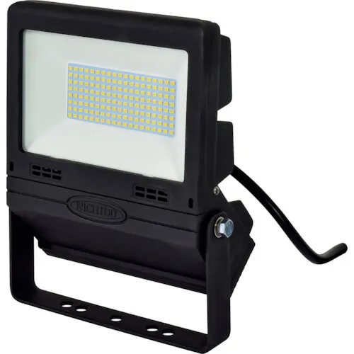 [ＬＥＤ投光器]【送料無料】日動工業（株） ＮＩＣＨＩＤＯ ＬＥＤ投光器 常設用フラットライト５０Ｗ 黒 1台【324-5486】【北海道・沖縄送料別途】【smtb-KD】