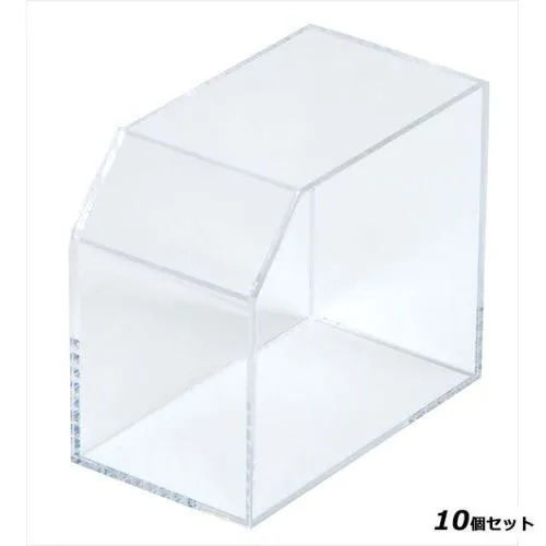 【10セット】ボックス 【レシート回収BOX 59493CLR クリア】 59493 幅80 奥行140 高さ120 /業務用/新品/送料無料