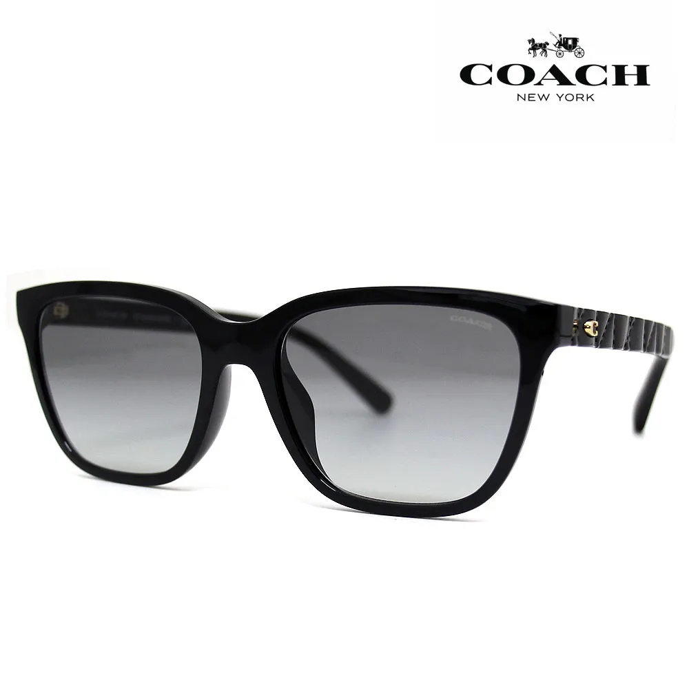 COACH コーチ HC8429D 50023C 56 サングラス CAE86 アイウェア ブラック グレーグラディエント グラデーションレンズ レディース 女性用 ローブリッジフィット 正規品 新品 【送料無料】