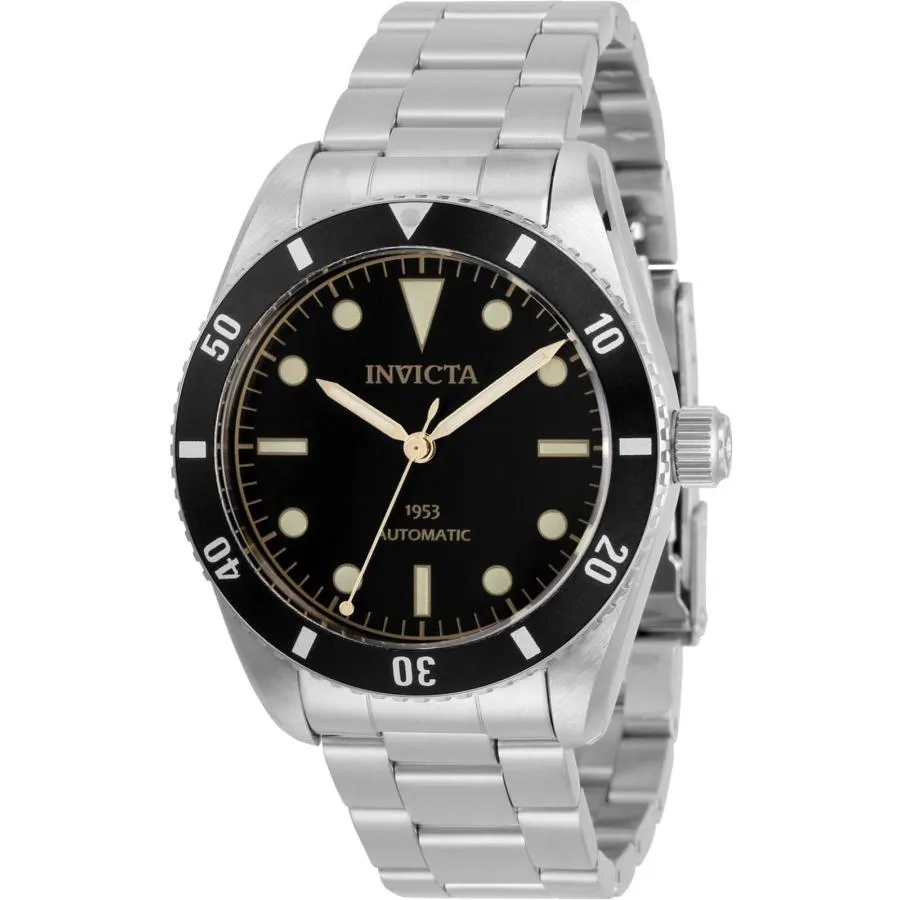 Invicta プロダイバー 自動ブラックダイヤル メンズウォッチ 31290, ブラック, ダイバー