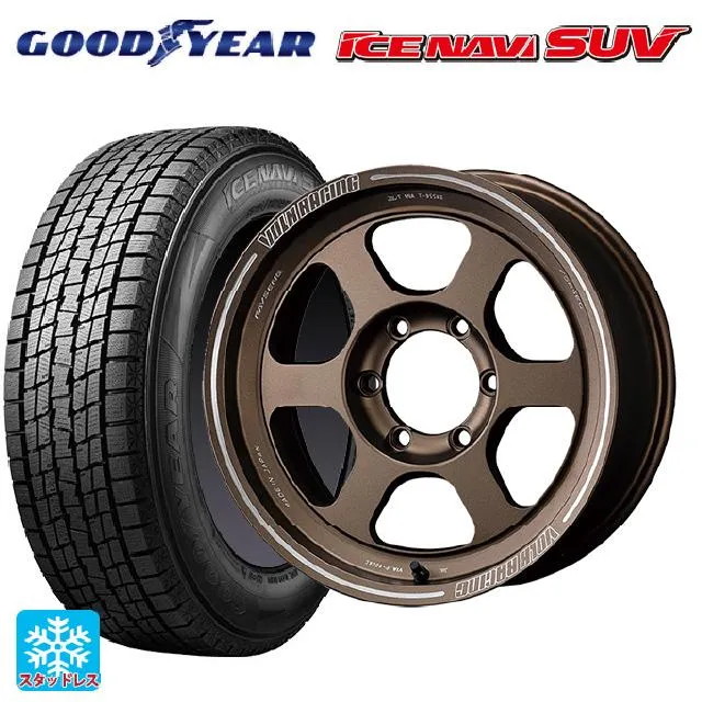 ミツビシ トライトン(GSRグレード)(LC2T)用 265/65R17 112Q グッドイヤー アイスナビ SUV ボルクレーシング TE37XT