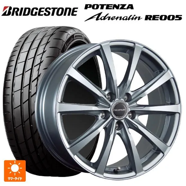 送料無料 サマータイヤホイールセット 215/45R18 93Y XL ブリヂストン ポテンザ アドレナリン RE005 正規品 ブリヂストン バルミ
