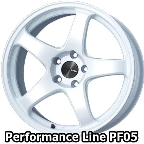 (1本価格) 17インチ 9.0J 5/100 エンケイ パフォーマンスライン PF05 (W) ホイール 1本