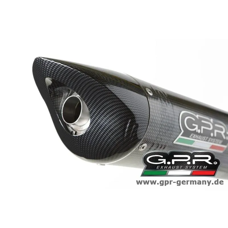 GPR ジーピーアール TIBURON CARBON LOOK (TRIUMPH DAYTONA 675 2006-08 SLIP ON EXHAUST MUFFLER) スリップオンマフラー DAYTONA675 TRIUMPH トライアンフ