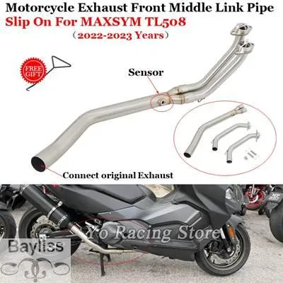 【並行輸入品】 バイク 二輪用エキゾーストサイレンサー オリジナルフロントリンクパイプ接続 ホンダ用スリップオンエキゾーストシステム 新モデル508 tl 2022