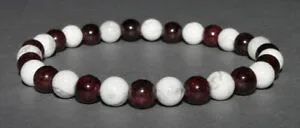 【送料無料】アクセサリー ネックレス ブレスレットbracelet grenat et howlite
