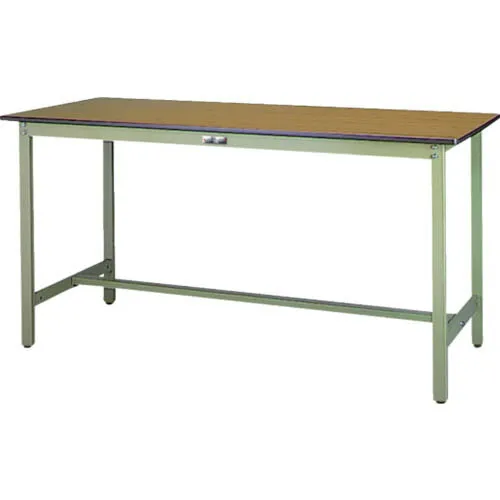 ヤマテック ( 山金工業 ) 中量作業台 ワークテーブル500シリーズ 固定式 メラミン天板 W1800×D900×H900mm 木目柄/ヤマテックグリーン ( SJMH-1890-MG ) 山金工業(株) 【メーカー取寄】