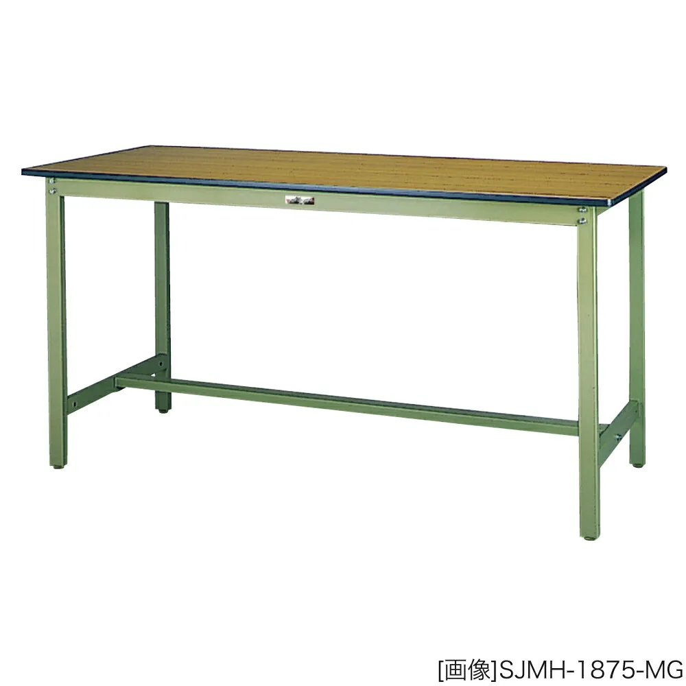 ヤマテック 作業台【500シリーズ】固定式 H900／メラミン天板【21mm】 [表示寸法：W900×D750×H900] グリーン購入法適合商品【お客様組立品】