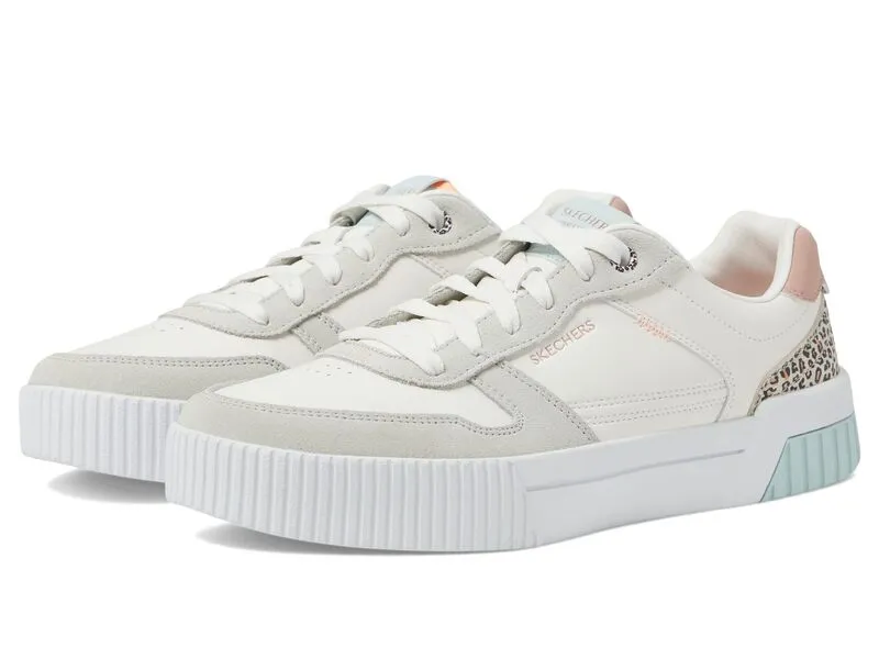 スケッチャーズ レディース シューズ スニーカー SKECHERS Court Classics Jade - Feline Instinct Natrual/Multi マルチカラー