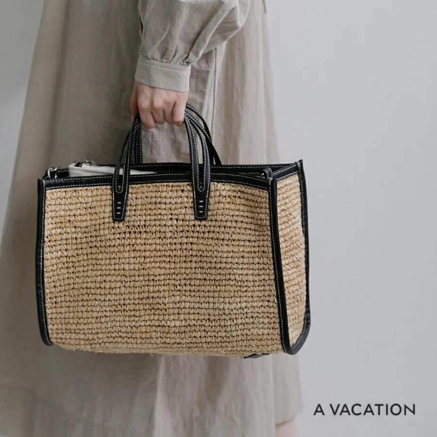 ア ヴァケーション A VACATION ラフィア 2way ショルダーバッグ BREAD M RFA 26ss-a120 レディース  春夏 2026ss新作