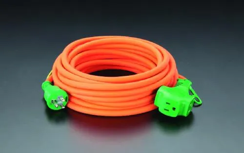 エスコ (ESCO) EA815GA-13 AC125V/15A/ 10 m 延長コード(アース付/橙) EA815GA-13