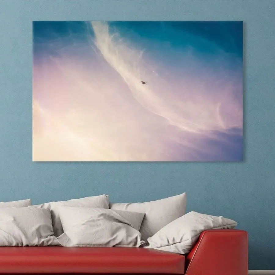 パネルアート Wall 26-A Bird Flying in the Sky at Sunset Gallery-CVS - 32x48インチ- s