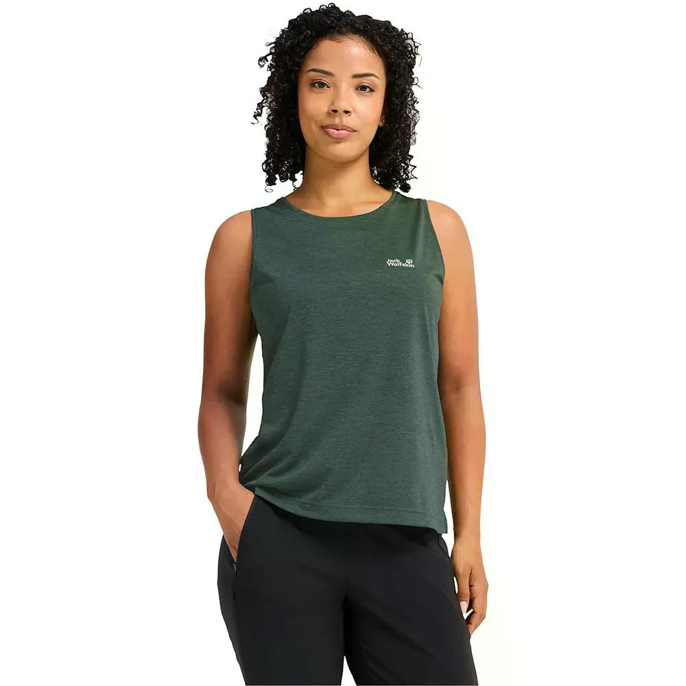 JACK WOLFSKIN Wildtrail ノースリーブTシャツ （ SagoPalm ）  [t]