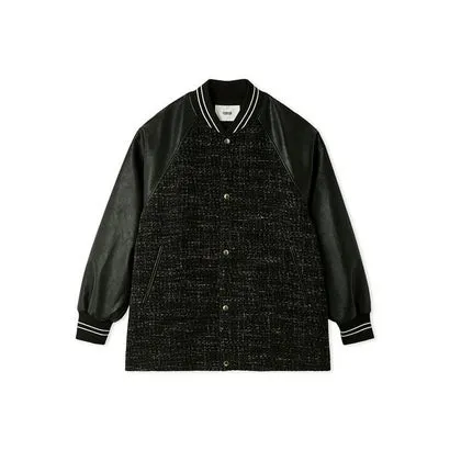 ファーファー FURFUR 2WAYツイードスタジャン （BLK）