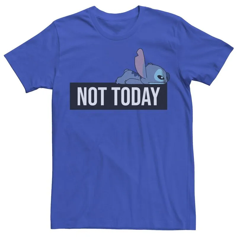 ディズニー レディース トップス Tシャツ Disney Lilo \u0026 Stitch Men Notoday Tired Tee Royal