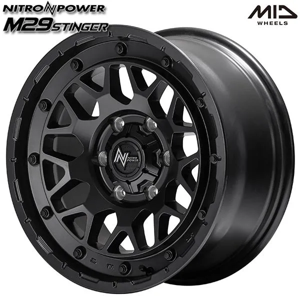 サマータイヤ ホイールセット 265/70R17インチ 6H139.7 MID ナイトロパワー M29 スティンガー BBK ヨコハマ ジオランダー X-AT G016