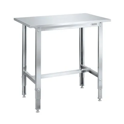 【ポイント10倍】【直送品】 サカエ ステンレス高さ調整作業台(SUS430) SUT4-126LCN (087032) 【大型】
