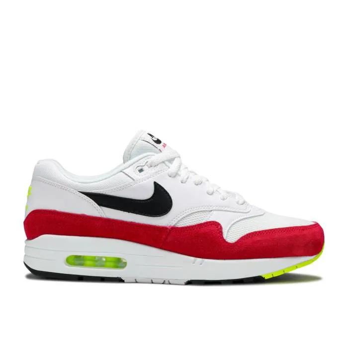 ナイキ Nike 【 Air Max 1 Rush Pink Men White/Black/Volt/Rush Pink 】 マックス メンズ 白色 ホワイト 黒色 ブラック rush ラッシュ pink ピンク
