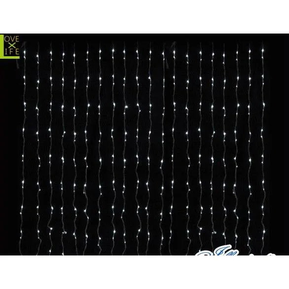 1280WT1280【イルミネーション】LED ウォーターフォールライト【ホワイト】【1280球】【ナイアガラ】【川】【冬】【簡単】【工事】【均等】【