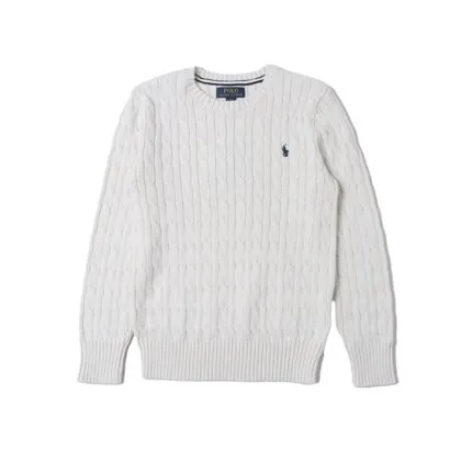 【大人もOK!!】 (Kid キッズ) RALPH LAUREN セーター （ホワイト）