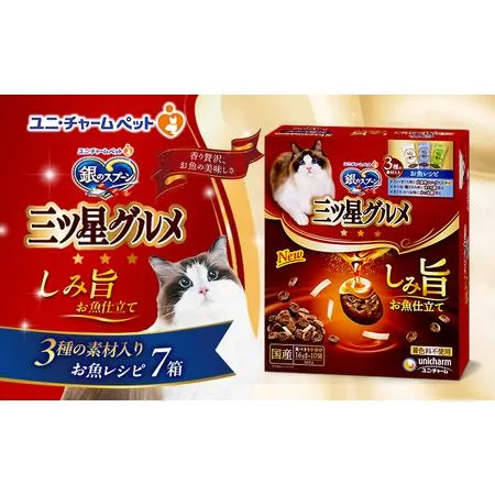 ふるさと納税 銀のスプーン 三ツ星グルメ しみ旨 お魚仕立て 3種の素材入り お魚レシピ 160g×7箱 兵庫県伊丹市