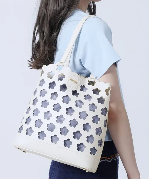 トートバッグ マリークワント mary quant パンチングデイジー トート レディース