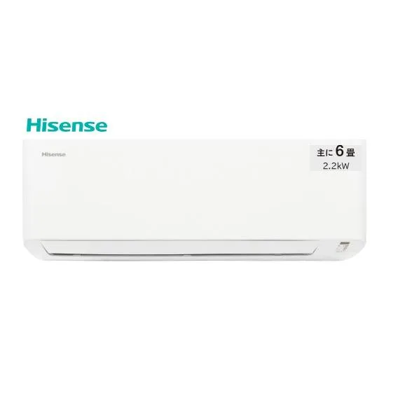 【在庫有！HA-J22H-W】『Hisense6畳用冷暖房エアコン』スタンダードモデル 会社、個人事業主様限定。北海道、沖縄及び離島は、配送不可。