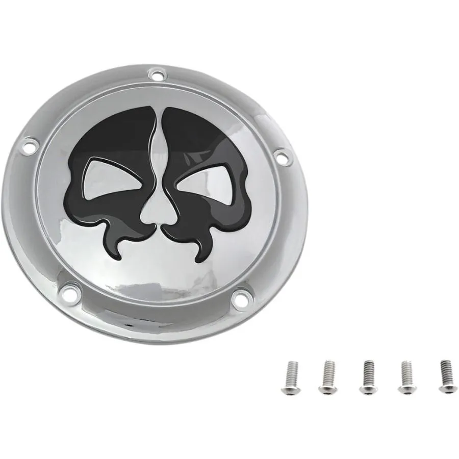 Drag Specialties ドラッグスペシャリティーズ Split Skull Derby Cover［1107-0546］ HARLEY-DAVIDSON ハーレーダビッドソン クランクケースカバー エンジン