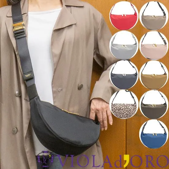 レビューで2000円CP ヴィオラドーロ VIOLAd'ORO BIANCA ビアンカ ボディバッグ ショルダーバッグ 斜めがけ 軽量 ナイロン レディース V-2247