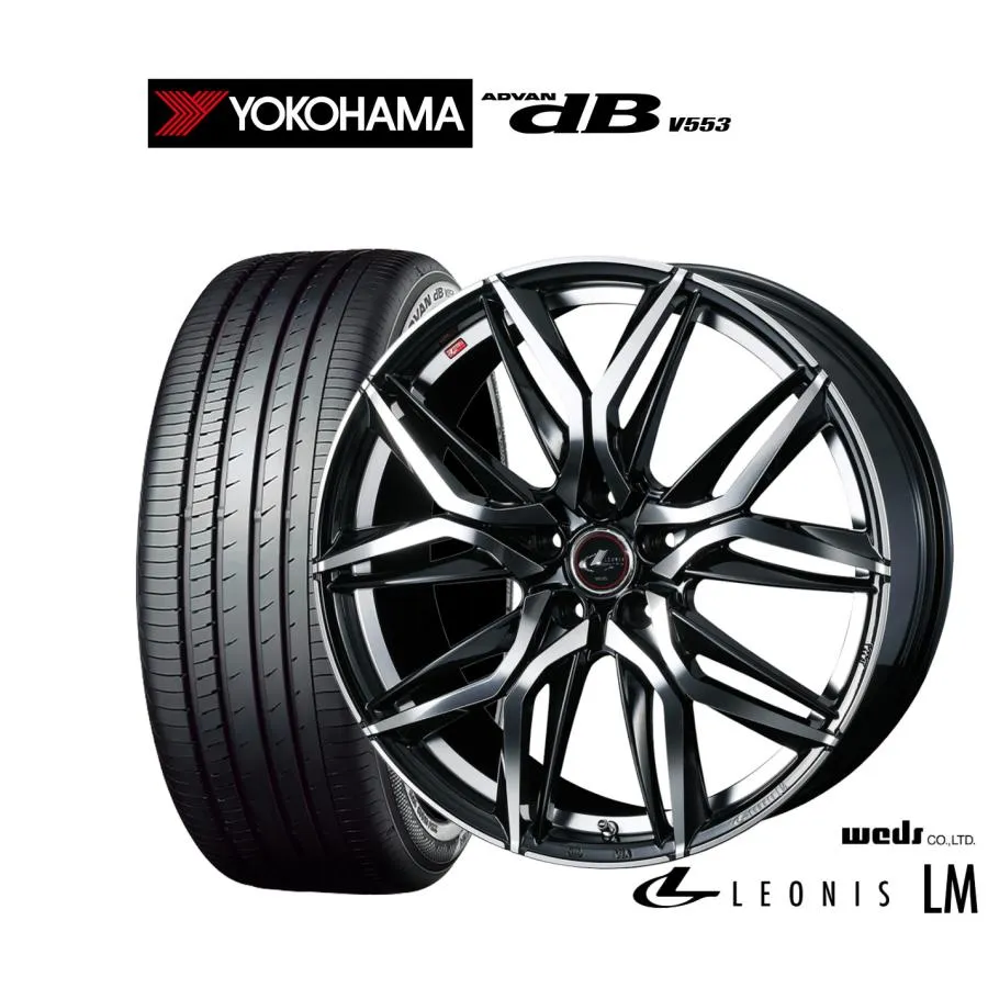 サマータイヤ ホイール4本セット ウェッズ レオニス LM ヨコハマ ADVAN アドバン dB(V553) 235/40R19