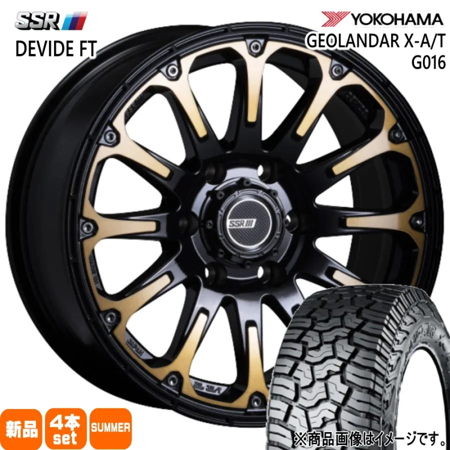 ＦＪクルーザー プラド ヨコハマ 285/55R20 122/119Q LT GEOLANDAR X-AT G016 夏用 サマータイヤ DEVIDE FT 20インチ