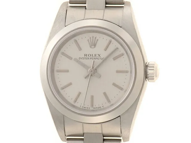 ROLEX ロレックス オイスター パーペチュアル 76080 腕時計 ステンレススチール SS シルバー 自動巻き シルバー文字盤 レディース【中古】【207】