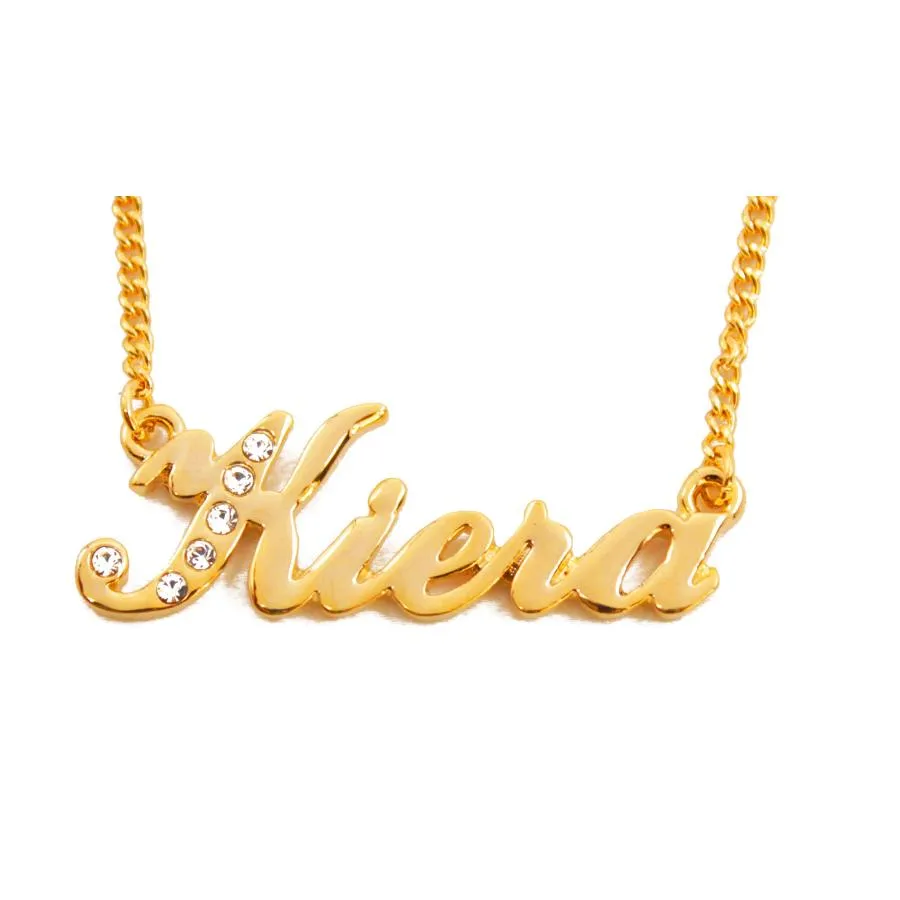 【並行輸入品】名前ネックレス" KIERA " 18?Kゴールドメッキ Kiera Personalized Name Necklace 18K