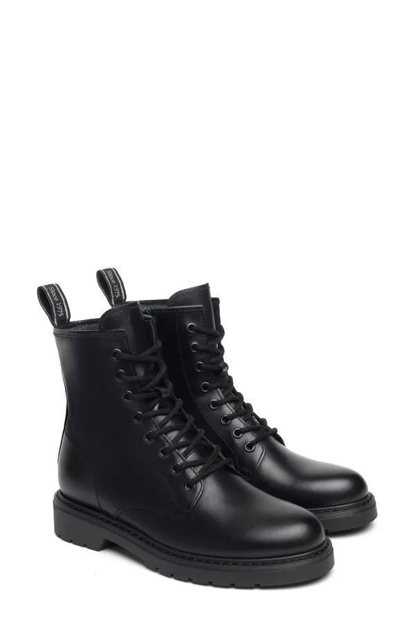 ネーロ ジャルディーニ レディース シューズ ブーツ・レインブーツ NeroGiardini Clean Combat Boot Black ブラック