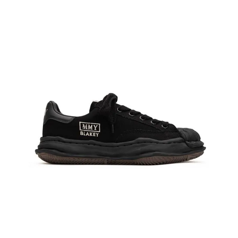 メゾン ミハラヤスヒロ / Maison MIHARA YASUHIRO オリジナルソールスニーカー "BLAKEY / ブレイキー" BLACK×BLACK -  OG Sole Canvas Low-top Sneaker -  A0…