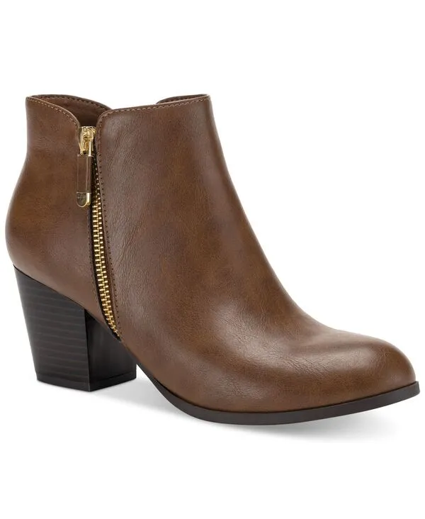 スタイルアンドコー レディース シューズ ブーツ・レインブーツ アンクル Style \u0026 Co Women Masrinaankle Booties Cognac Smooth