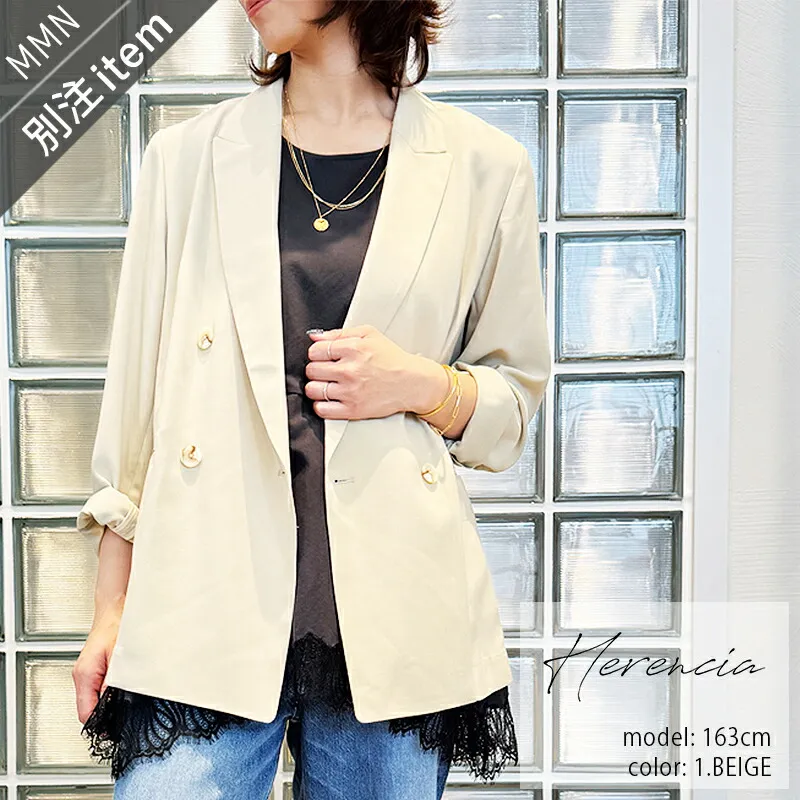 HERENCIA×MMN【別注アイテム】 ヘレンチア Double Jacket ジャケット H226118【RCP】2026SS アウター