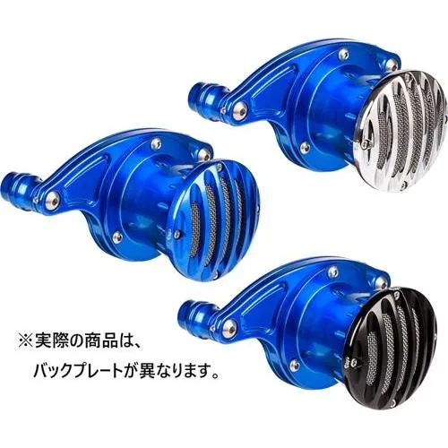 GRILL DESIGN ベロシティースタック 【ボディ】:ブルー 【キャップ】:ブラック 2016〜17年FXDLS、ソフテイル