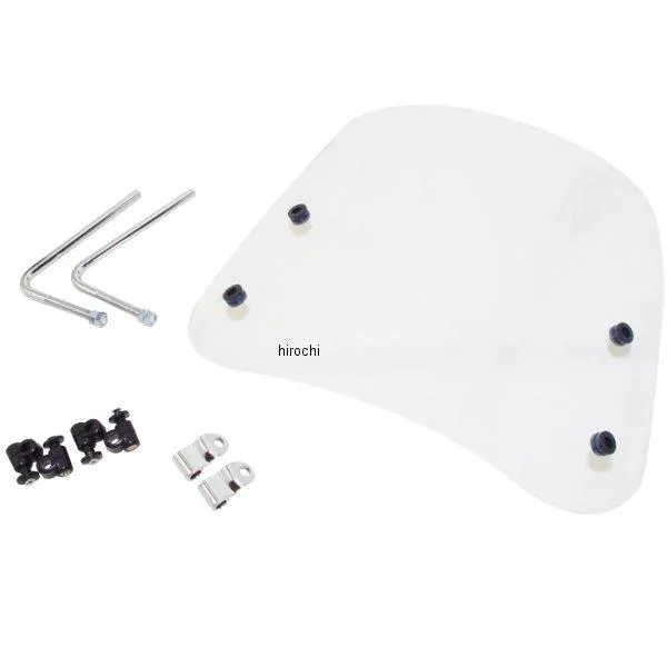 【メーカー在庫あり】 ws-11g-10ss ワールドウォーク すごい汎用原付用ウインドスクリーン 10mm正ネジ2個アダプター付き SP店