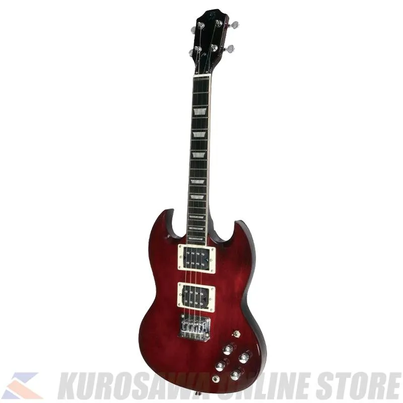 Flight Rock Series Ele.Ukulele Pioneer Cherry Red 【チューナープレゼント】(ご予約受付中)