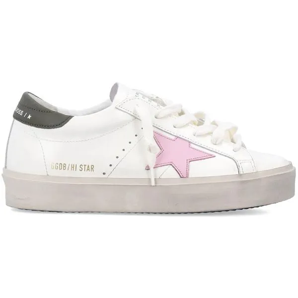 Golden Goose ゴールデングース レディース スニーカー Golden Goose Hi Star White Pink Silver (Women's) 【サイズ US_W_11】