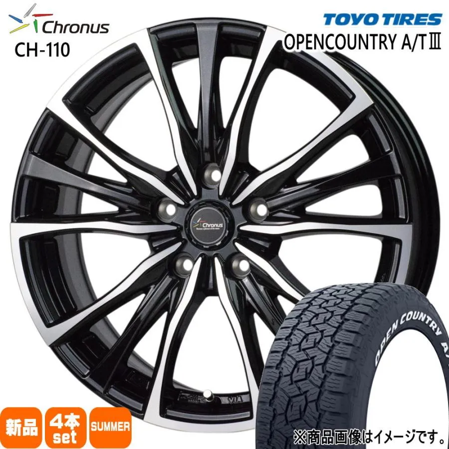 T30/T31エクストレイル /20系ヴェルファイア トーヨータイヤ 215/60R17 109/107R LT OPENCOUNTRY A/T3 夏用 サマータイヤ Chronus CH-110 17インチ